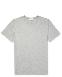 Frame Slim Fit Mlange Cotton Jersey T Shirt