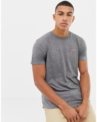 Levi's Small Batwing Patch Logo T Shirt In Grey Marl