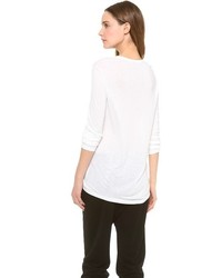 Alexander Wang T By Classic Long Sleeve Tee With Pocket