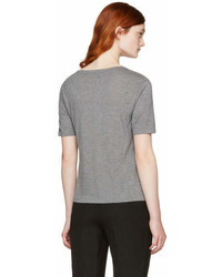 Alexander Wang T By Grey Classic Cropped Pocket T Shirt