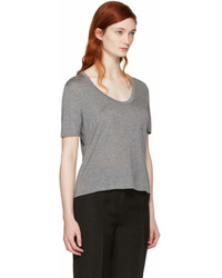 Alexander Wang T By Grey Classic Cropped Pocket T Shirt