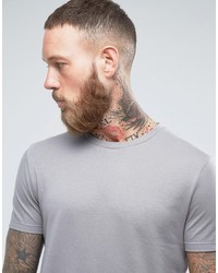 Asos T Shirt With Crew Neck In Gray