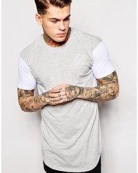 Siksilk T Shirt With Curved Hem