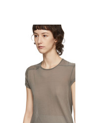 Rick Owens Taupe Level T Shirt