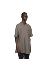 Julius Taupe Pleat T Shirt