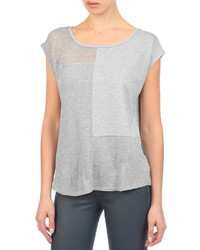 AG Jeans The Patchwork Tee Heather Grey