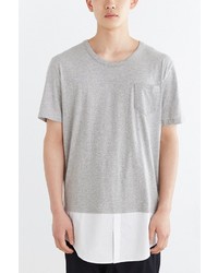 Urban Outfitters Shades Of Grey By Micah Cohen Shirttail Hem Tee