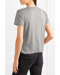 The Row Wesler Cotton Jersey T Shirt Gray