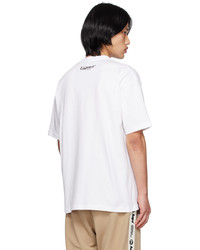 AAPE BY A BATHING APE White Glittered T Shirt