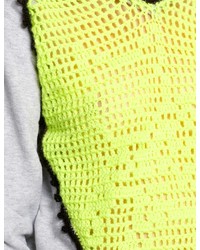 BRIGITTE Michla Buerger Neon Crochet Sweater