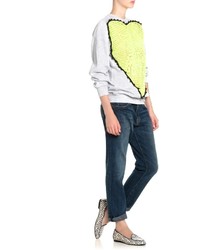 BRIGITTE Michla Buerger Neon Crochet Sweater