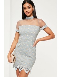 Grey Crochet Dress