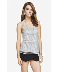 Grey Crochet Sleeveless Top