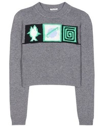 Miu Miu Cropped Cashmere Sweater