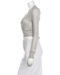 Repetto Open Knit Cropped Cardigan