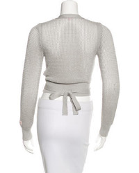Repetto Open Knit Cropped Cardigan