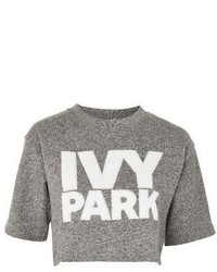 Ivy Park Chenille Logo Wrap Crop Top