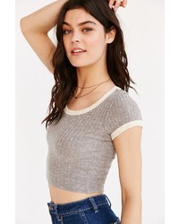 Truly Madly Deeply Cole Cropped Ringer Tee