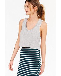 Urban Outfitters Project Social T V Neck Cropped Tank Top