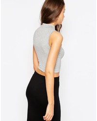 Ttya High Neck Crop Top