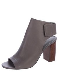 Vince Leather Ankle Strap Booties