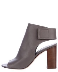 Vince Leather Ankle Strap Booties