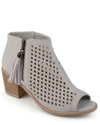 Journee Collection Pixie Peep Toe Ankle Boots