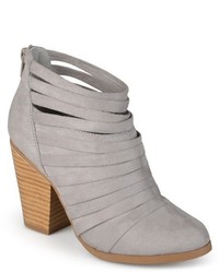 Journee Collection Selena Faux Suede Strappy Ankle Booties