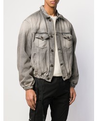 Unravel Project Faded Denim Jacket
