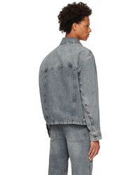 Solid Homme Gray Faded Denim Jacket