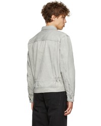 Diesel Grey Cotton Denim Jacket