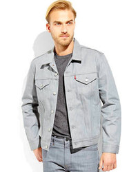 Grey Relaxed Fit Denim Jacket