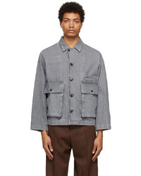 Lemaire Grey Boxy Blouson Jacket