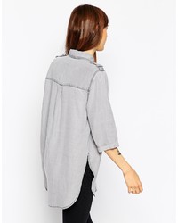 Asos Collection Denim Gray Slouch Shirt