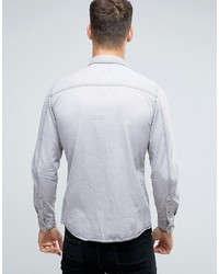 Esprit Denim Shirt In Slim Fit With Chest Pocket