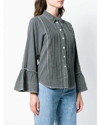 See by Chloe See By Chlo Pleated Denim Shirt