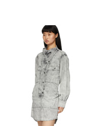 Isabel Marant Etoile Grey Denim Inaroa Shirt Dress