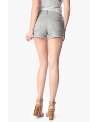 7 For All Mankind The Cut Off Short In Distressed Spring Grey