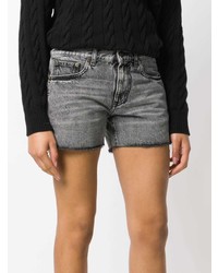 Saint Laurent Faded Mini Shorts