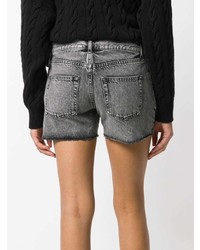 Saint Laurent Faded Mini Shorts