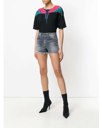 Marcelo Burlon County of Milan Fitted Denim Shorts
