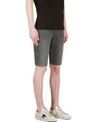 Levi's Grey Denim Cut Off 511 Slim Shorts