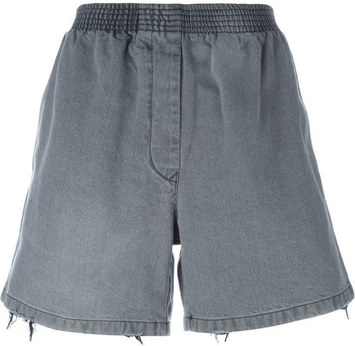 MM6 MAISON MARGIELA Oversized Denim Shorts, $345 | farfetch.com 