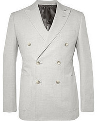 Grey Double Breasted Blazer