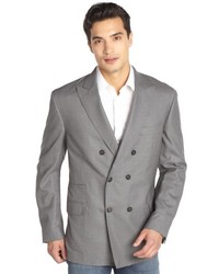 Brunello Cucinelli Grey Double Breasted 2 Button Wool Jacket