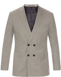 Mathieu Jerome Double Breasted Wool Blazer
