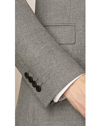 Burberry Slim Fit Wool Half Canvas Jacket