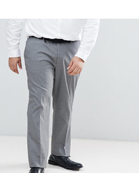 ASOS DESIGN Asos Plus Slim Smart Trousers In Grey