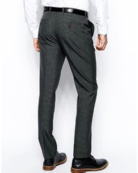 Asos Brand Slim Fit Suit Pants In Gray Dogstooth