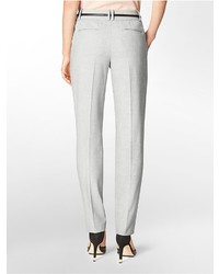 Calvin Klein Straight Fit Cross Dye Belted Suit Pants